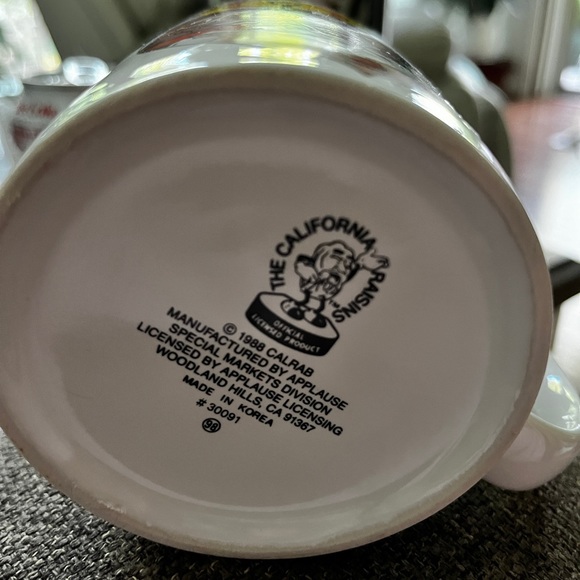 THE CALIFORNIA RAISINS 80’s Christmas Coffee Mug - Picture 3 of 4